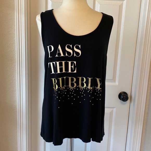 Soma Tops - Soma Soft Tank Top Cami Black Sz Large
